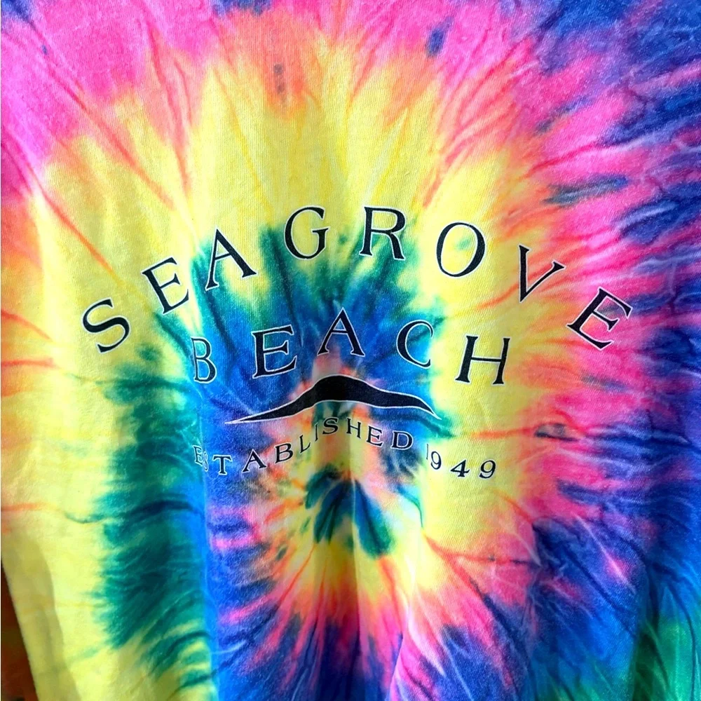 Seagrove Beach Tie-Dye Long Sleeve Shirt – Multicolor Unisex - Picture 2 of 4